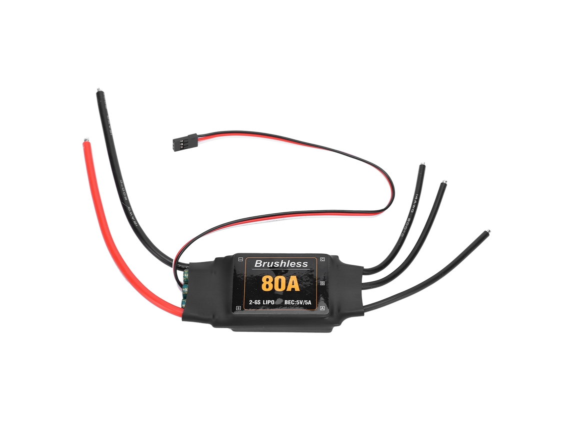 Controlador de velocidade elétrico sem escovas Mali 80A para helicópteros e aeronaves RC