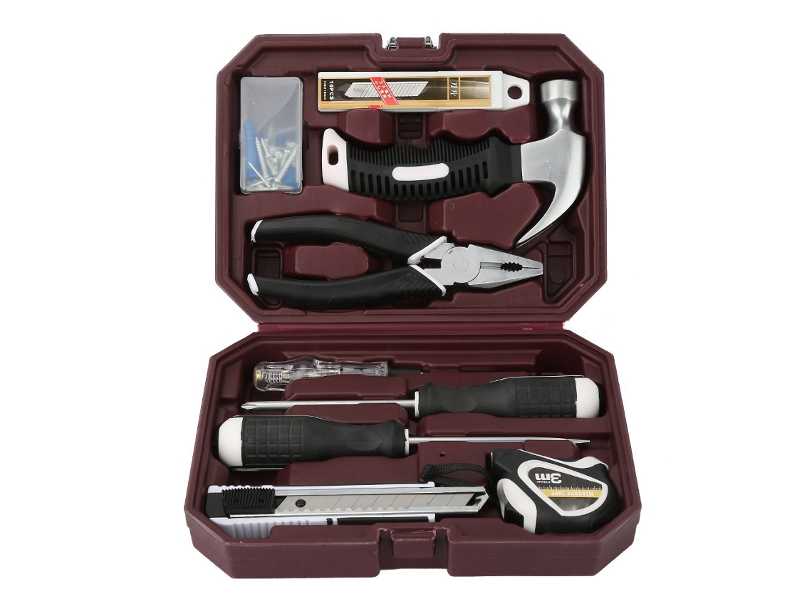 Kit De Ferramentas Domésticas Para Reparação E Manutenção Diy Em Casa 105048