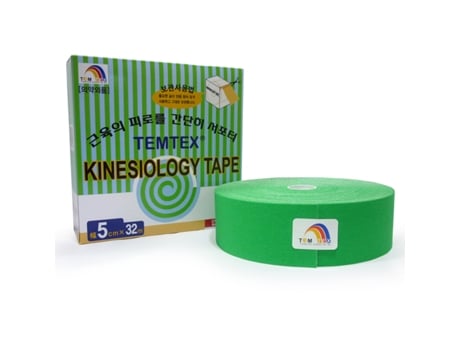 Fita Kinesiológica 5×32 Verde 1 Un. Temtex