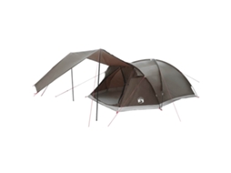 Conjunto 1.0 Barraca De Camping Vidaxl Cinzento Poliéster (8 Pessoas)