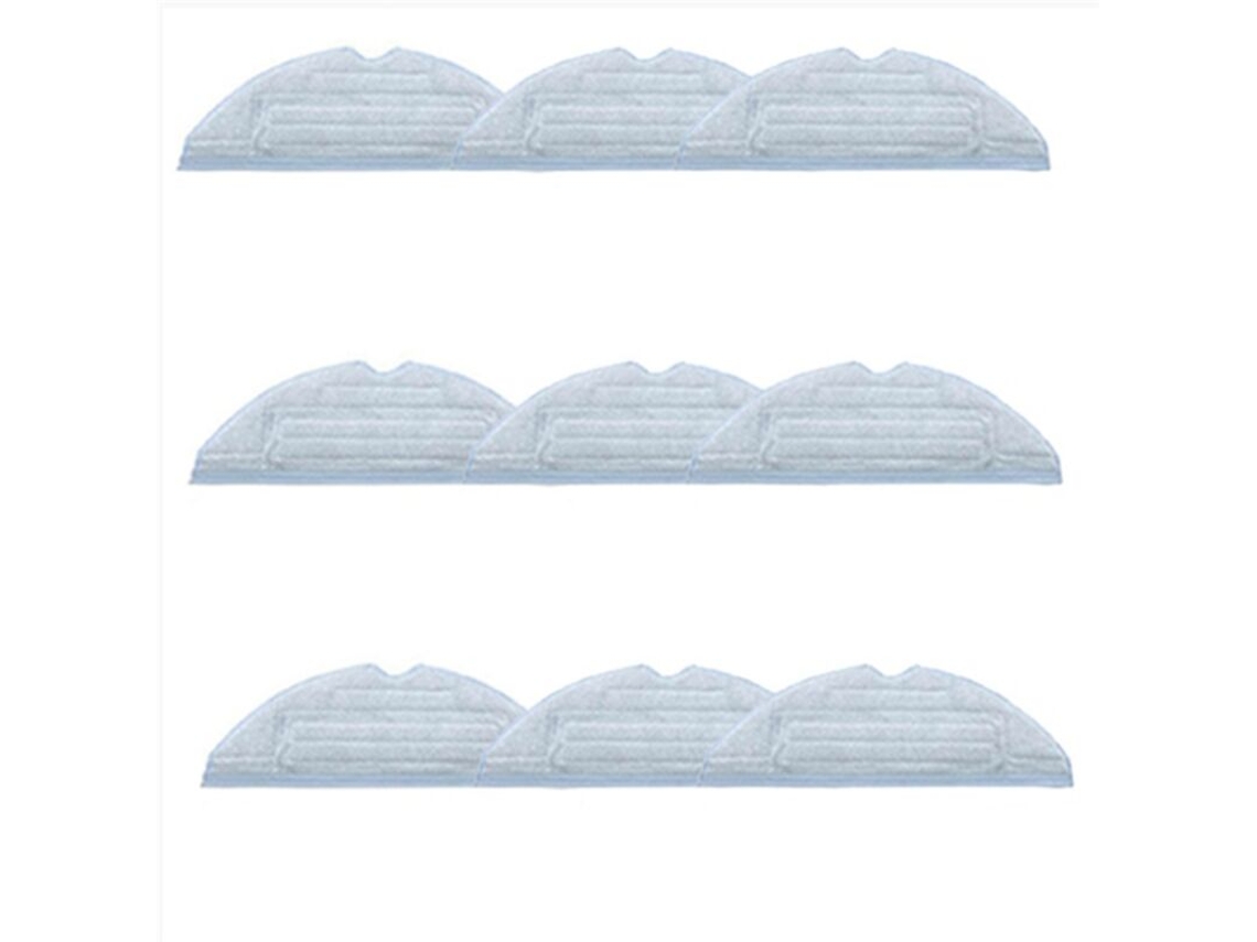 Conjunto de 9 Panos Limpeza Reutilizáveis​​ e Laváveis​​ para Aspirador Robô T7 T7plus S7 BRILVIBERA