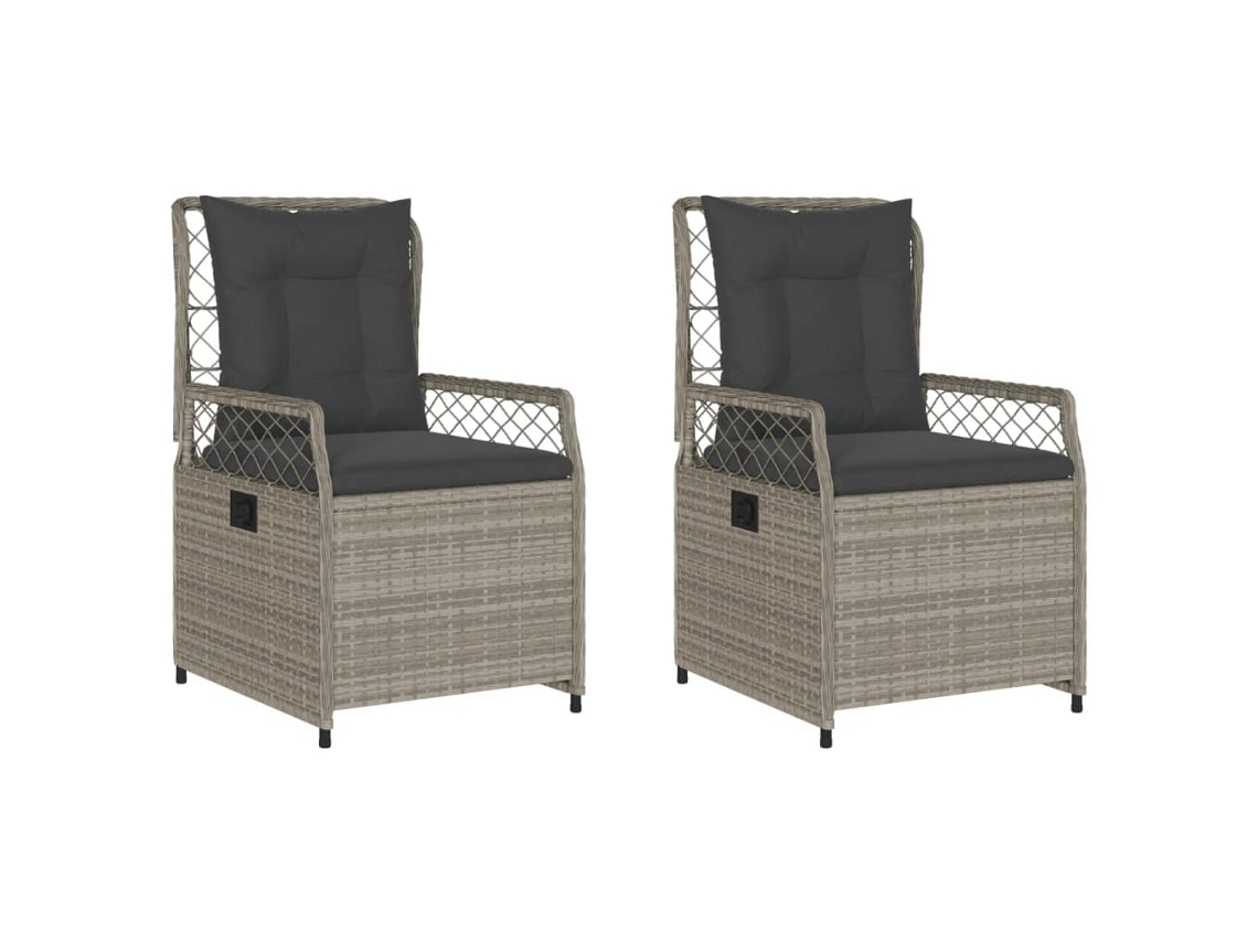 Reclining Garden Chair, Reclining Garden Chairs Vidaxl Cinzeto Rattan / Vime (n/a)