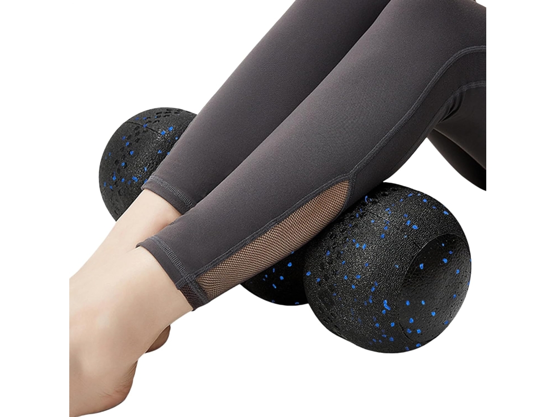 Rolo de Espuma para Massagem Muscular, Design Robusto e Ondulado, Alta Densidade | S/MARCA