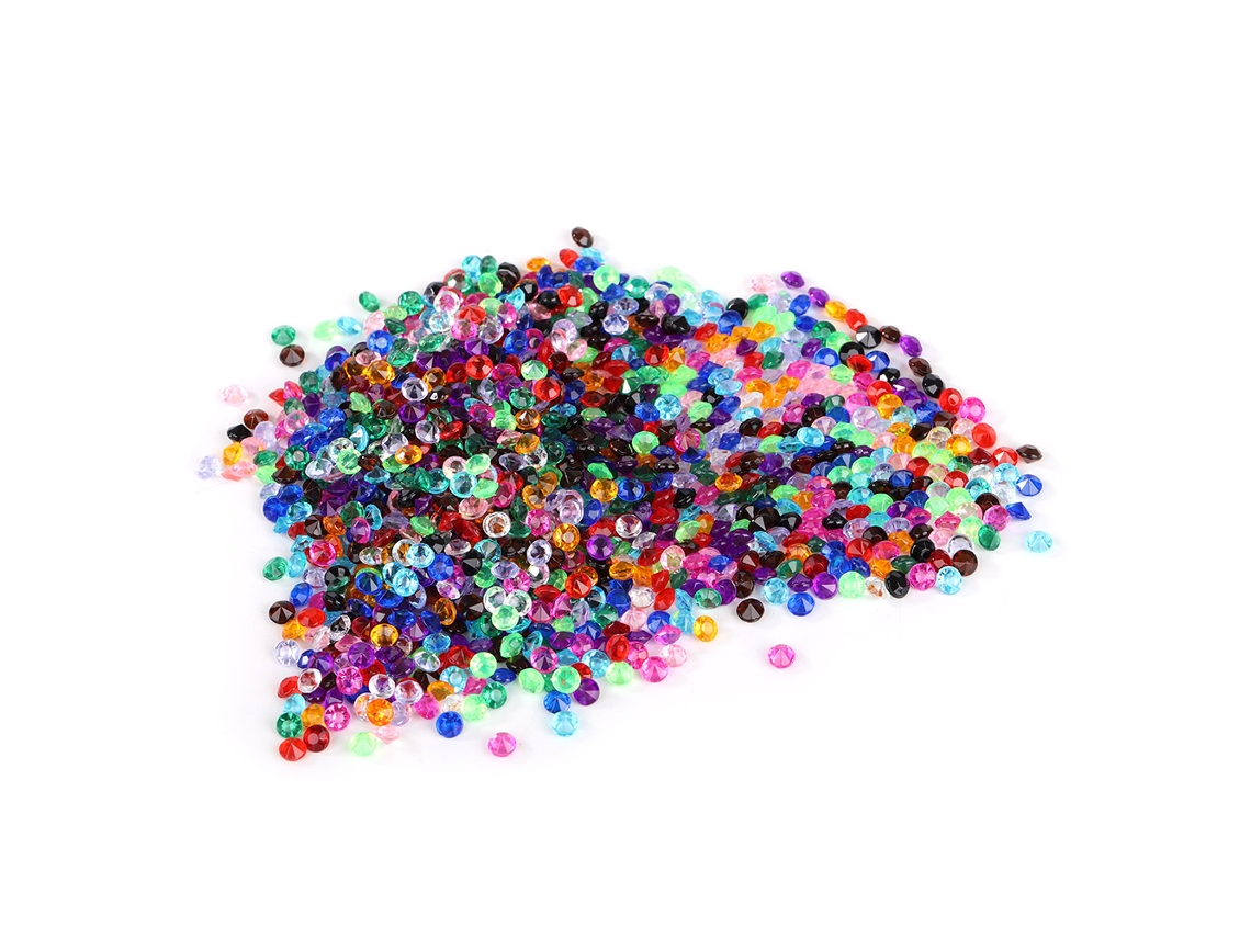 5000pcs Diamante de Acrílico Pontiagudo para Decoração de Casamento e Festas | S/MARCA