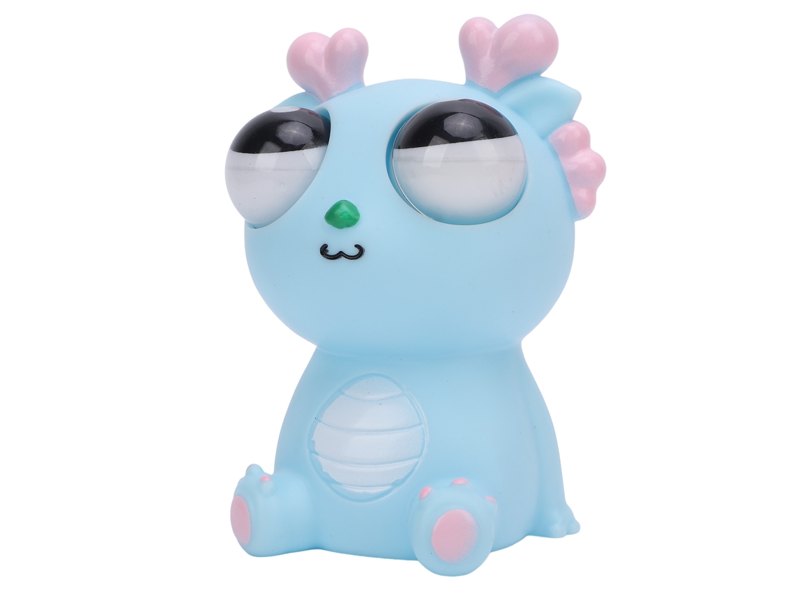 Business brinquedo de Esquecimento de Estresse Cute Dragão com Olhos Que Saem Pvc Azul para Adultos