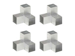 Vidaxl Bases Para Poste Em Forma De Y 4 Pcs 91x91 Mm Metal Galvanizado