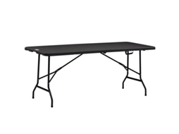 Mesa de Jardim Redonda Dobrável para 4 Pessoas em Aço e Plástico | MEGA ECHO TRADE SHOP