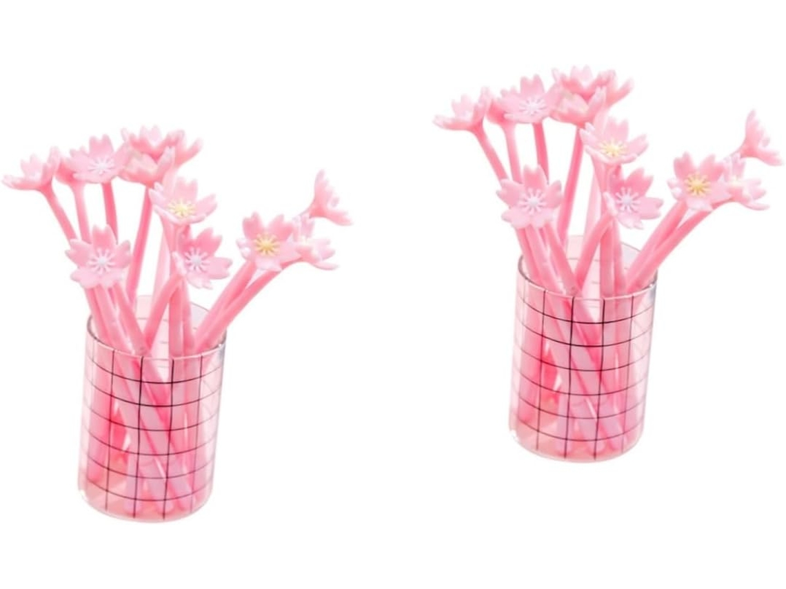 Conjunto De 20 Canetas Em Gel Ciieeo Com Estampa Floral, Criativas