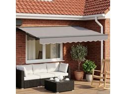 Vidaxl Moldura De Toldo Elétrico Com Leds Antracite 2,5 X 2 M Alumínio