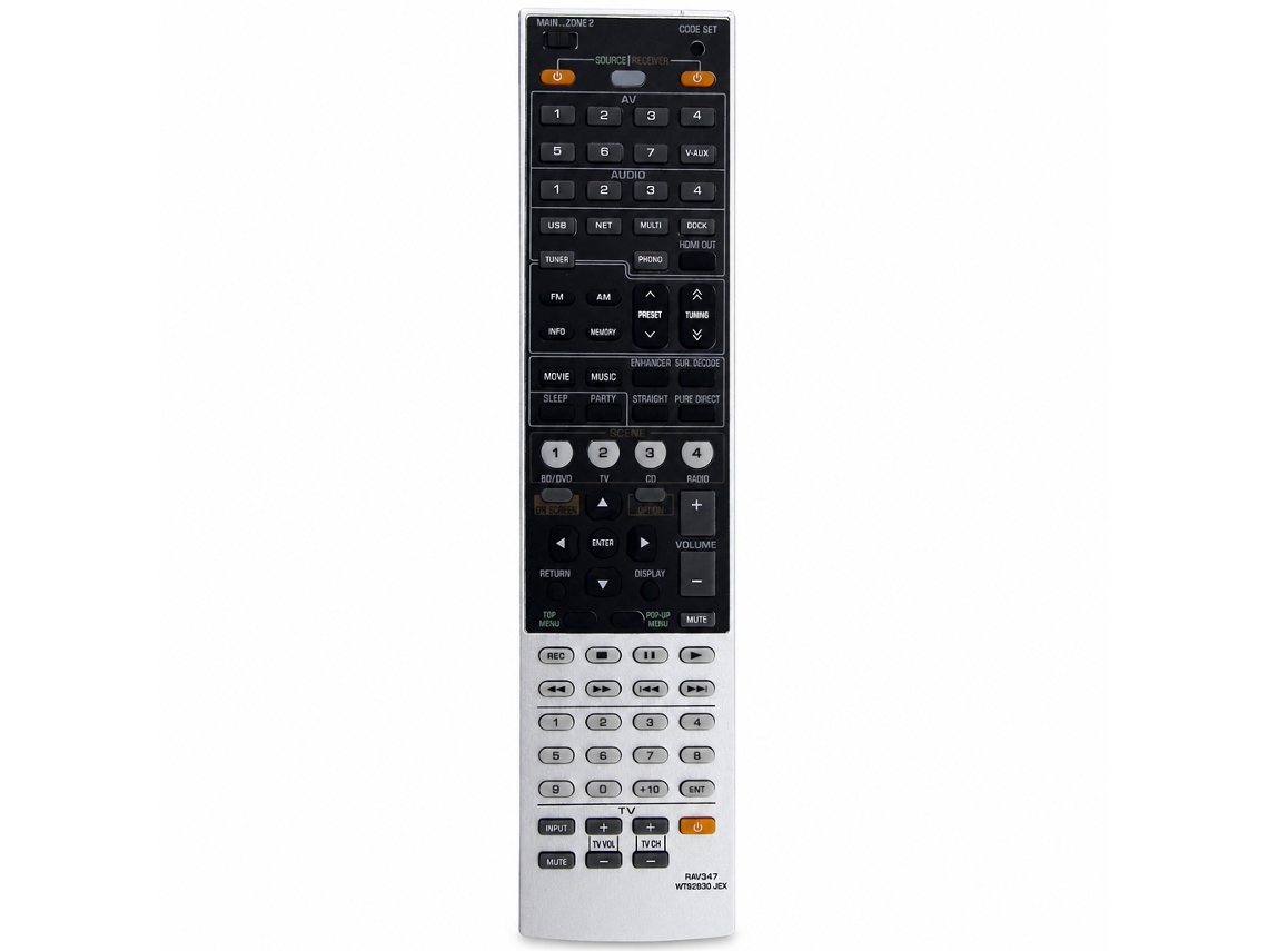 Comando À Distância De Substituição Compatível Com Recetor Av Yamaha Rav347_dae