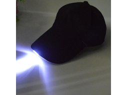 2026 boné de Béisbol com Lanterna Led Brilhante, Luz Potente, Ajustável, para Atividades Noturnas Negro