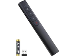 Comando de Apresentação Sem Fios ZRUXE Controlo de Hiperligação e Volume para Powerpoint/keynote/pc/mac/portátil Pilhas Incluídas