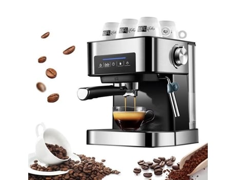 Máquina de café Expresso semiautomática, 850 W, 20 barras, tanque de 1,6L para Espresso Cappuccino Latte QINGQUE