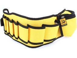 Bolsa para Ferramentas Amarela com Fivela Preta, Alça Ajustável em Nylon, Estojo para Cinto. CHABERLU