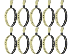 Pulseiras De Check In Rápido Com Design Exclusivo, 20 Pulseiras De Tecido Dourado Para Eventos E Uso Prolongado, Ideais