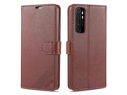 Capa De Couro Azns Com Textura De Pele De Carneiro, Formato Flip Horizontal, Com Suporte, Compartimentos Para Cartões E Carteira Para Xiaomi Mi Note 1