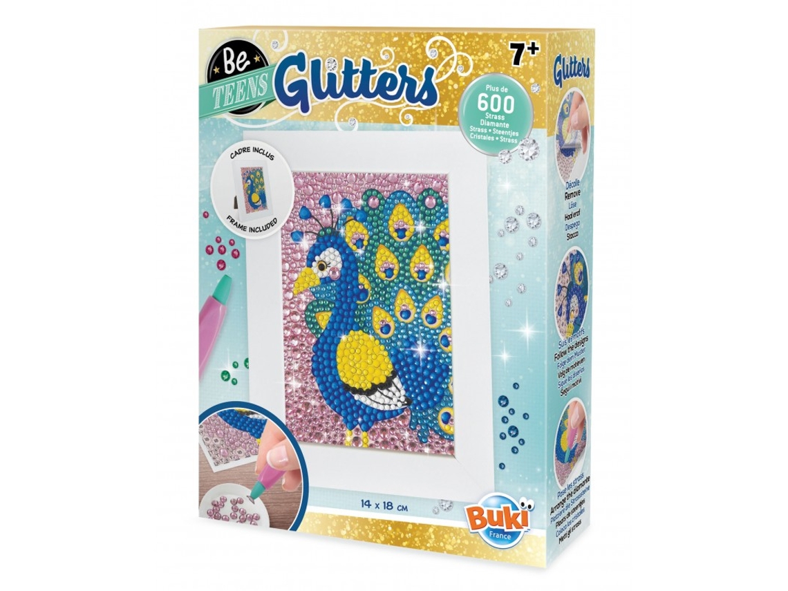 Pintar com Diamantes BUKI Glitters com Moldura 10X14Cm Pavao Dp012