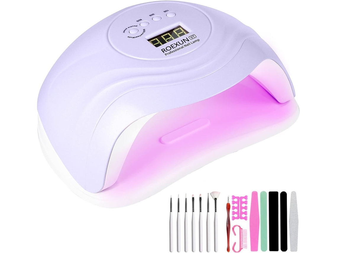 Lâmpada Uv Led Para Unhas, Secador De Unhas De Gel De 168w, Portátil E Com Carregamento Usb