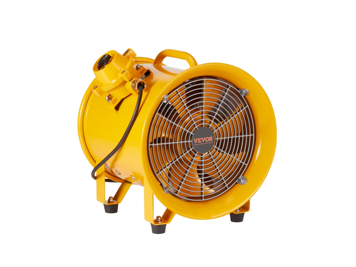 Ventilador Extrator VEVOR 304 8 Mm Ventilador Portátil com Cabo de Alimentação de 3 M Industrial