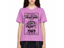 Rockinstone Bill And Ted The Talent Show Heather Neon Purple Adult T-shirt Size:s