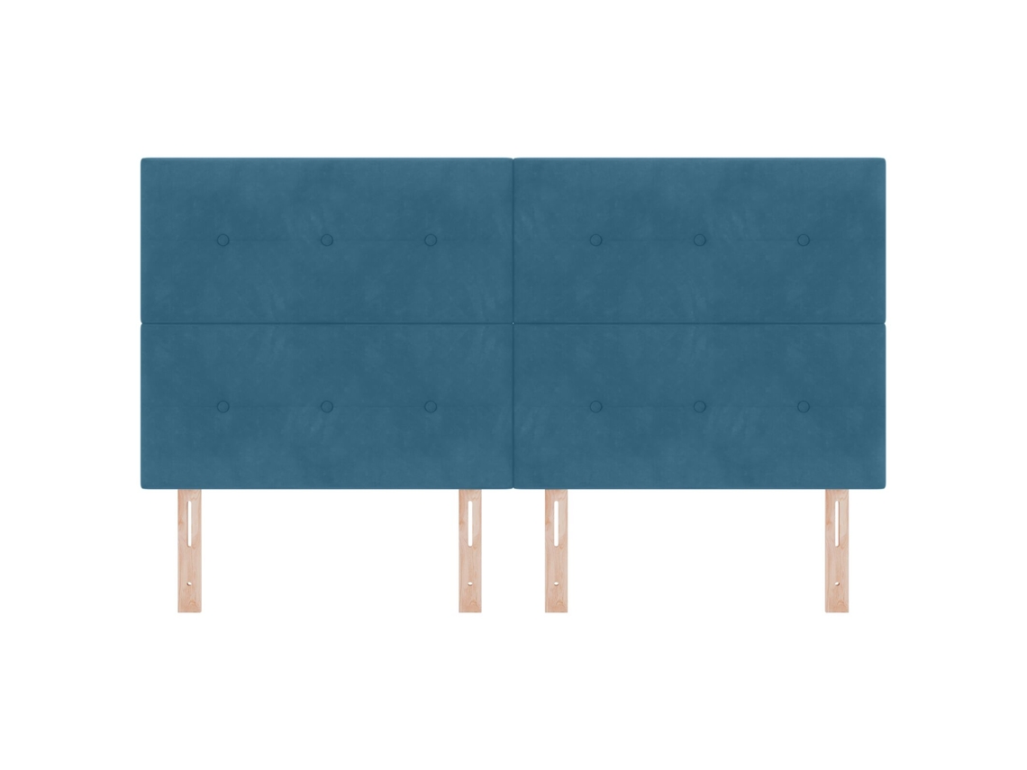 Cabeceira Com Botões Azul Escuro 180 Cm Veludo Wsd18504 Lovely Home