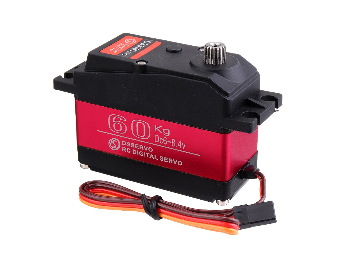 Servo Digital Engrenagem Metálica Dsservo Ds5160 Hv 60kg 180/270 18t para Carros Rc 1/5 Redcat Hpi Baja 5b Ss Compatível Savox 0236 Losi XL 5t MDUG