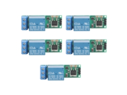 5pcs Módulo De Relé De 1 Canal Auto-bloqueo Bistable Disparador Placa Switch Dc 6‑24v Io25b01