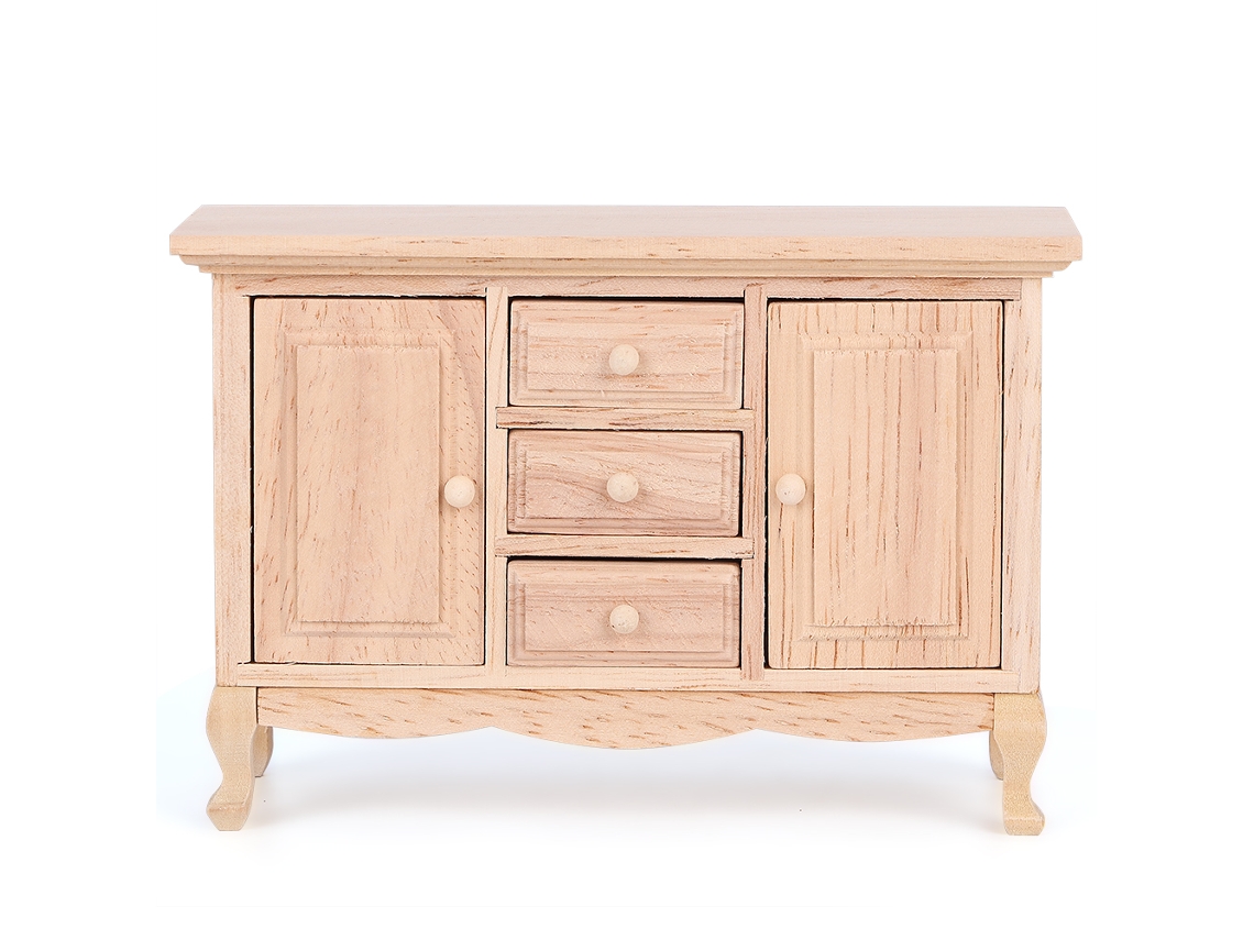 Ats modelo de Mueble de Gabinete Con Cajón 1:12 para Casita de Muñecas Accesorio Simulado Miniatura