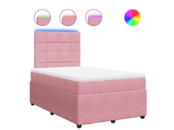 Box Spring Bed, Box Spring Beds Vidaxl Cor-de-rosa Veludo (120 X 200 Cm)