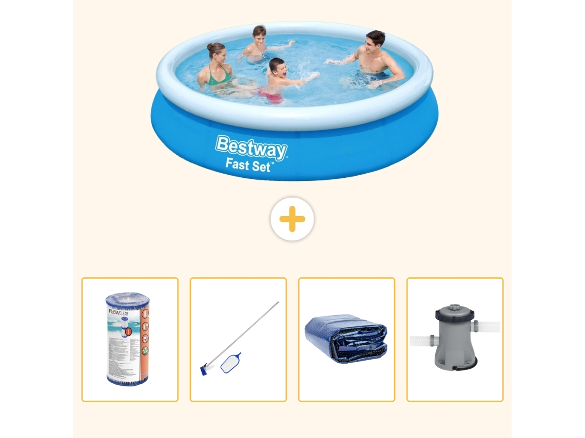 Bestway Piscina Bestway Fast Set Redonda - 244x61 Cm - 5-peças S20
