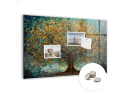 Quadro Magnético De Parede Árvore Em Mosaico Para O Quarto Das Crianças Espelharte (60x40 Cm)