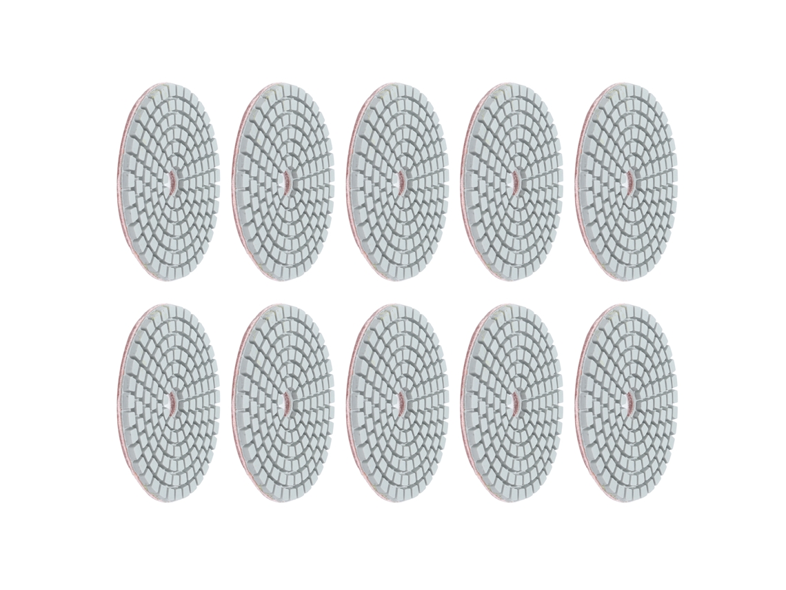 10 Peças Discos De Polimento De Diamante Úmido De 3 Polegadas 3000 Grit Para Granito Mármore Acessórios De Polidor