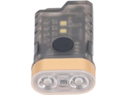 Mini Lanterna Led Recarregável De Chaveiro, 1500 Lúmens, Com Base