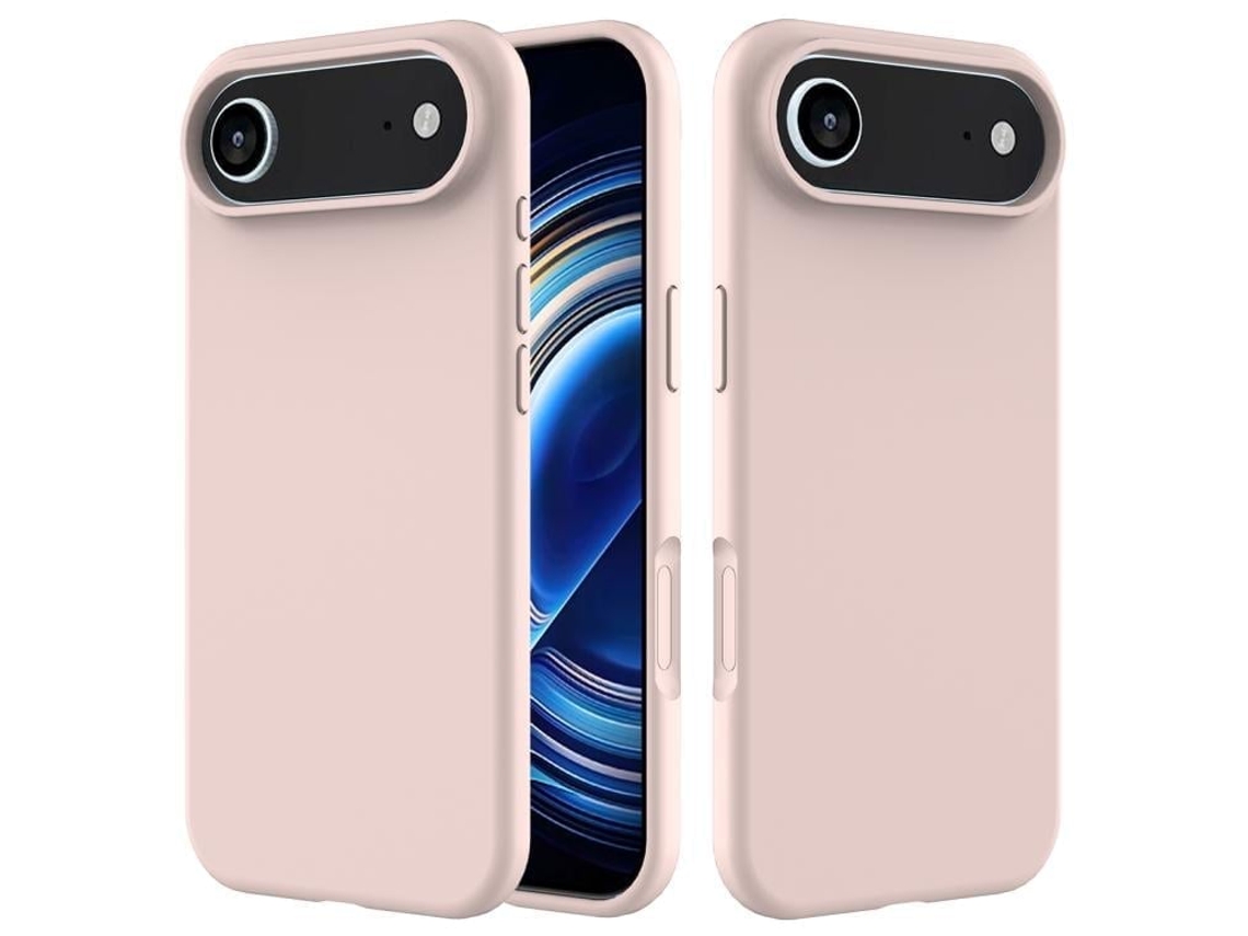 Capa De Silicone Para Iphone Air - Cor Sólida - Rosa Areia