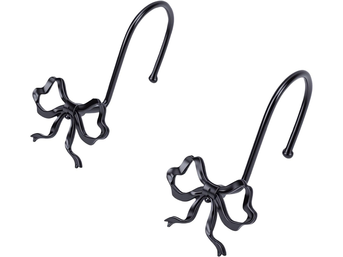 Ganchos Para Cortina De Chuveiro Com Presilhas, 12 Peças, Elegantes