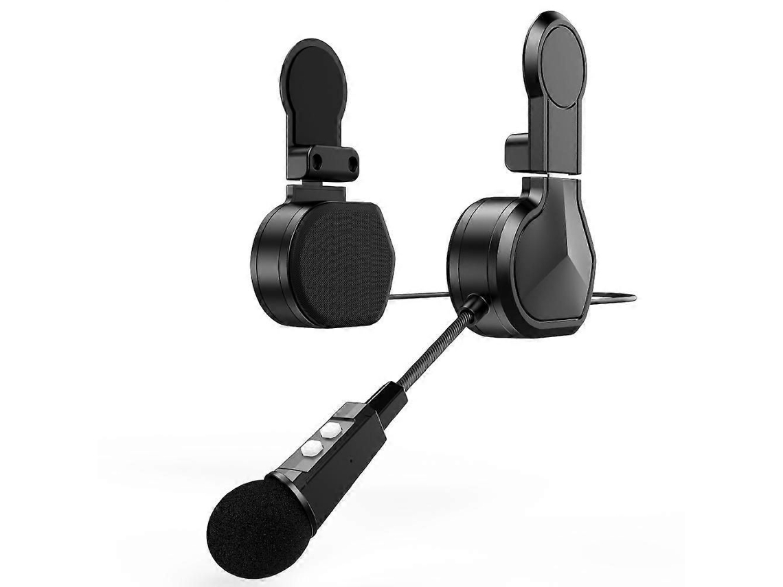 Fone de Ouvido Bluetooth para Motocicleta, Estéreo Sem Fio, para Capacete, com Reprodutor de Música e Viva voz, com Suporte de Clipe. TAISHENGDA