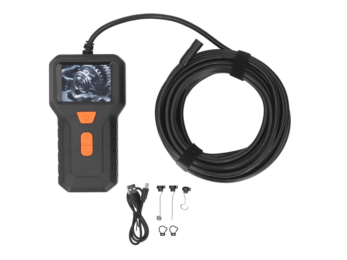 Câmera de Inspeção Industrial 2 Polegadas Hd 5m Snake Endoscópio 8mm Ip67
