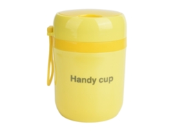 Nova Line recipiente Térmico para Sopa 500ml Aço Inox 304 com Colher Dobrável Anti Vazamento Jaune Fluo