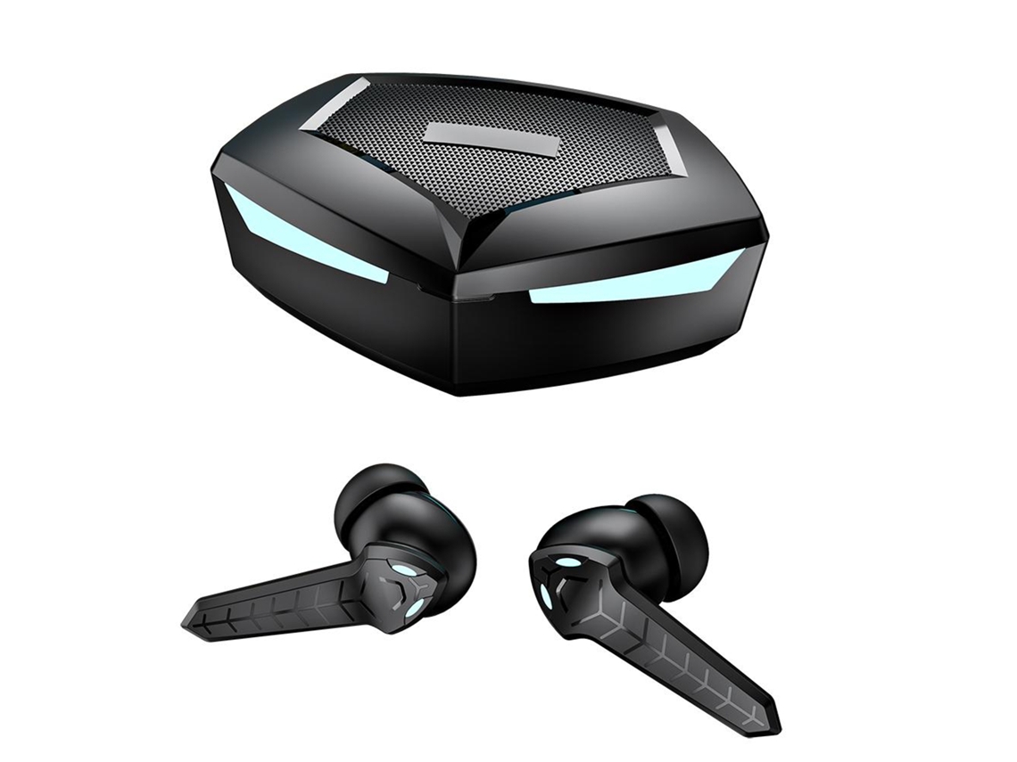 Auriculares Inalámbricos Bluetooth 5.4 para Juegos con Sonido Estéreo 360° y Baja Latencia Negro S/MARCA