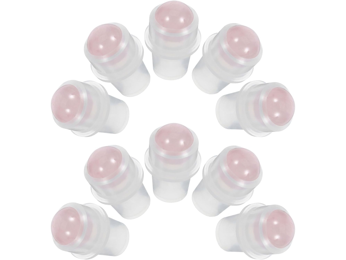 Conjunto De 10 Pontas De Jade Para Frasco Roll-on De Óleos Essenciais, 10 Ml, 16 Mm
