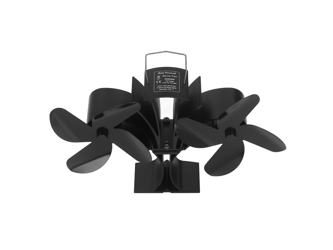Laxiscreed Ventilador Para Lareira 8 Pás Eco-friendly E Autostart, Sem Eletricidade