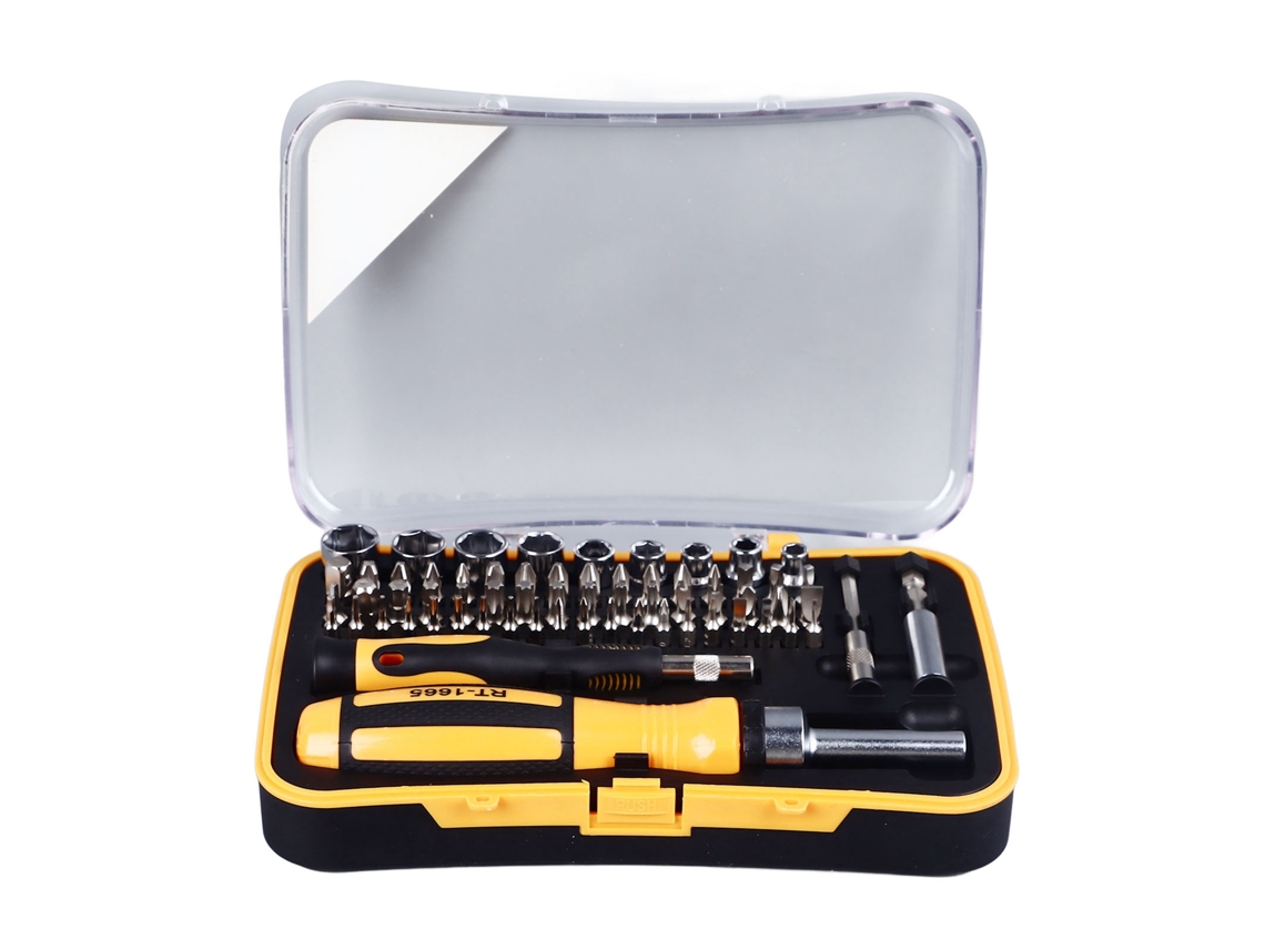 Yuru kit de Chaves de Fenda 65 Peças com Bits para Reparo de Eletrônicos Móveis Automóveis