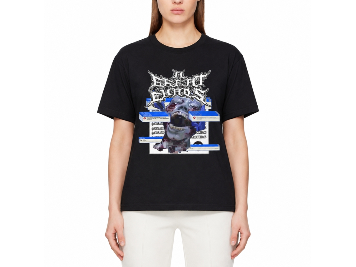 Ken Carson Agc A Great Chaos Error Album Tour Merch Tee T-shirt Size:m