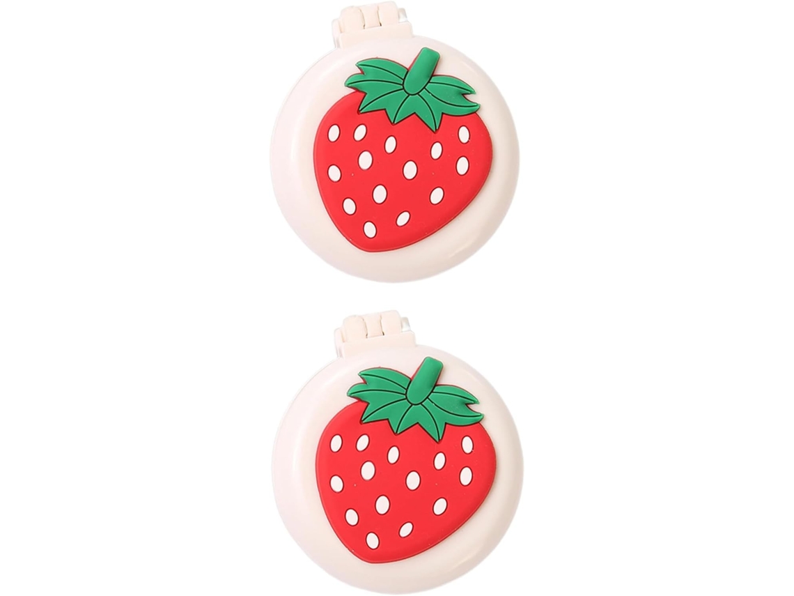 Conjunto De 2 Escovas Cabelo Portáteis Para Viagem Com Mini Espelho – Escova Massagem Redonda Dobrável Meninas E