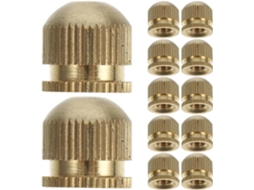 Conjunto De 12 Parafusos E Porcas De Cobre Puro M4 Para Luminárias De Teto, Com Tampas.