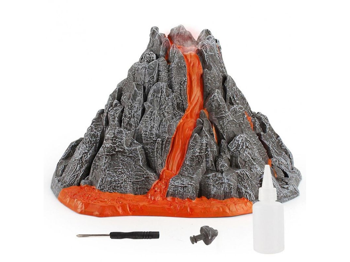 2026 modelo de Erupção Vulcânica com Led de Pvc para Crianças Brinquedo Simulação Wjw