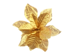 Laxiscreed Acessórios De Natal Para Árvore Com Flores Douradas E Enfeites Natalícios