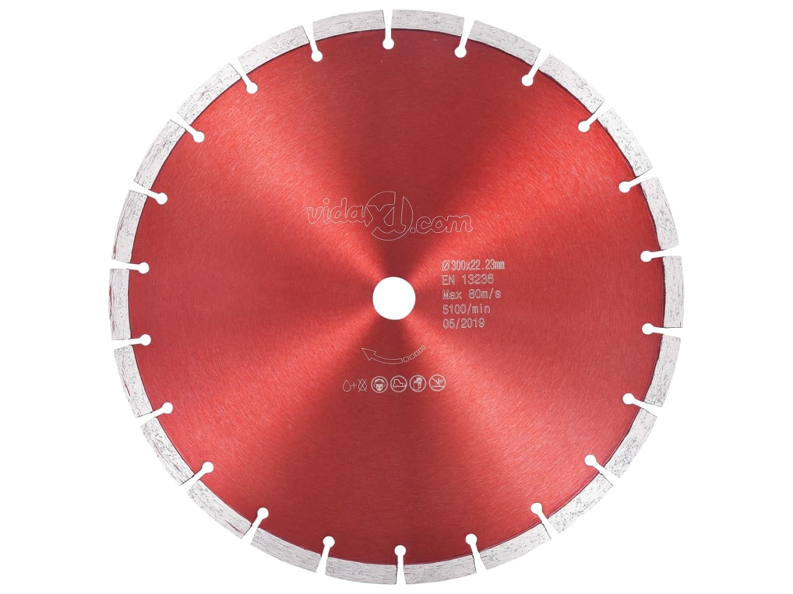Vidaxl Disco De Corte De Diamante Aço 300 Mm