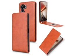 Capa De Couro Com Flip Vertical Para Oukitel C58 / C58 Prods Brilvibera