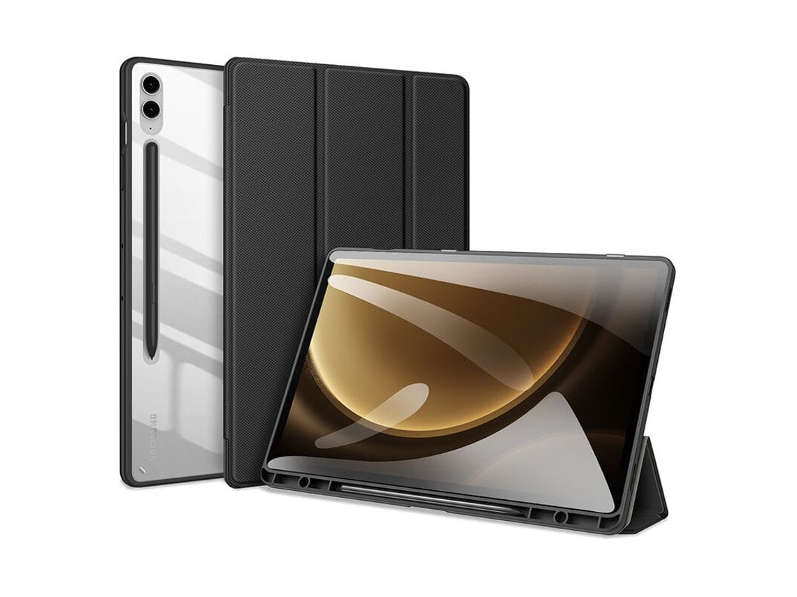 Capa DUX DUCIS Toby com Suporte Flip para Samsung Galaxy Tab S9 Fe Plus Preto